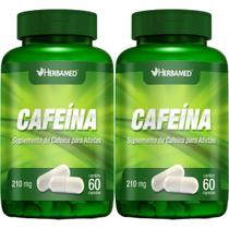 Kit 2X Cafeina 210mg 60 Cápsulas - Herbamed
