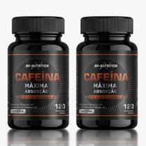 Kit 2x Cafeína Comprimidos Pré Treino Bv Nutrition