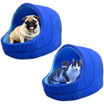 Kit 2x Camas Pet Iglu Raça para Grande Cachorro e Gato com Almofada Kit 2x Camas Pet Iglu Raça para Grande Cachorro e Gato com Almofada