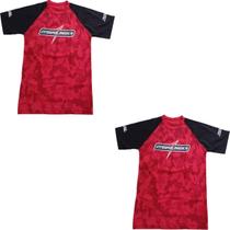 Kit 2X Camiseta Algodão - Tamanho G Vermelha/Preta - IntegralMédica