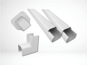 KIT 2x CANALETA CB60 1M + ACABAMENTO FURO CB60 + CURVA INTERNO 90 CB60 SPLIT