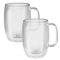 Kit 2X Canecas c/ Alça Vidro Parede Dupla Latte Sorrento 450ml - Zwilling