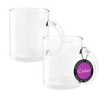 Kit 2x Canecas em Vidro 350 ml ClearMug TopGet Kit 2x Canecas em Vidro 350 ml ClearMug TopGet