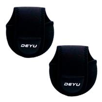 Kit 2x Capa Protetora Para Carretilha Preto 11.5x5x12cm - Deyu Kit 2x Capa Protetora Para Carretilha Preto 11.5x5x12cm - Deyu