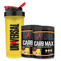 Kit 2x Carb Max 600g + Coqueteleira 600ml - Universal
