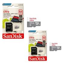 Kit 2X Cartão Memória Sandisk Ultra 64Gb 100Mb/S