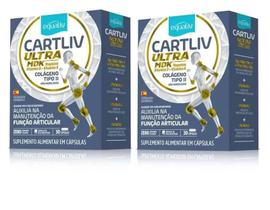 Kit 2x Cartliv Ultra MDK 60 cápsulas Equaliv Colágeno Tipo 2 com NF