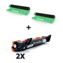 Kit 2X Cartucho Cilindro + 2 Toner 1060 P/ Uso DR 1060 + TN 1060 Kit 2X Cartucho Cilindro + 2 Toner 1060 P/ Uso DR 1060 + TN 1060