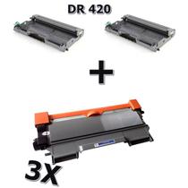 Kit 2X Cartucho Cilindro + 3 Toner Tn 450 + Dr 450 Dcp-7065 Mfc-7860 7460 Kit 2X Cartucho Cilindro + 3 Toner Tn 450 + Dr 450 Dcp-7065 Mfc-7860 7460