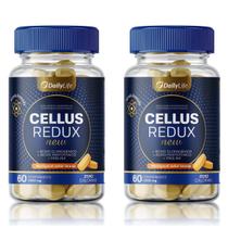 Kit 2x Cellus Redux New Com Ácido Clorogênico Ácido Pantotênico Biotina Prolina e Vitamina C Cápsulas Mastigáveis Zero Calorias - DailyLife