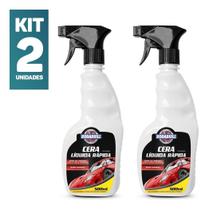 Kit 2x - Cera Liquida Spray Rápido Super Brilho - Para Carro Kit 2x - Cera Liquida Spray Rápido Super Brilho - Para Carro