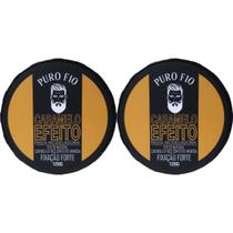 Kit 2x Cera Modeladora Caramelo Puro Fio 120g Fixação Forte Pasta Modeladora Profissional Cabelo Bar