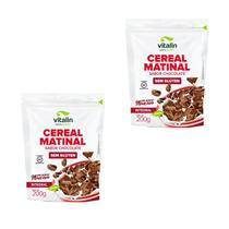 Kit 2X Cereal Matinal Integral 200g sabor Chocolate Vitalin Kit 2X Cereal Matinal Integral 200g sabor Chocolate Vitalin
