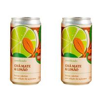 Kit 2X: Chá Mate com Limão Gaseificado Brazô 269ml
