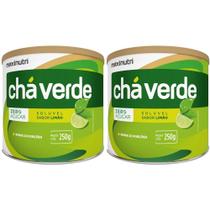 KIT 2X Chá Verde Solúvel Zero Açucar e Calorias 250g - Maxinutri Sabor:Limão
