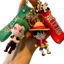 Kit 2x Chaveiro 3d One Piece Luffy Roronoa Zoro Personagem Chave Carro Bolsa Kit 2x Chaveiro 3d One Piece Luffy Roronoa Zoro Personagem Chave Carro Bolsa