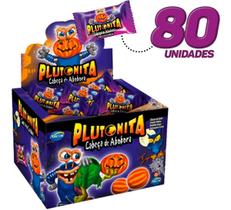 Kit 2x Chiclete Plutonita Cabeça De Abóbora Doce Divertido Display Arcor