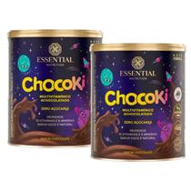 Kit 2x Chocoki Achocolatado Vitaminado - 300g cada - Essential Nutrition