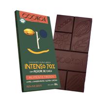 Kit 2X: Chocolate Intenso 70% Cacau Vegano Cookoa 80G