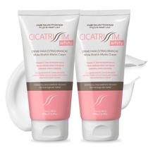 Kit 2x Cicatrissim White Creme para Estrias Brancas e Antigas 150g Suaviza, Uniformiza e Firma a Pele