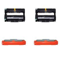 Kit 2x Cilindro Compatível Dr2340 + 2x Toner Tn2340 Tn2370