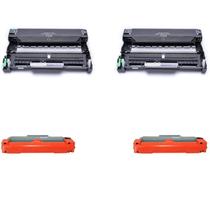 Kit 2x Cilindro Compatível Dr420 + 2x Toner Tn450 420 Tn410 Kit 2x Cilindro Compatível Dr420 + 2x Toner Tn450 420 Tn410