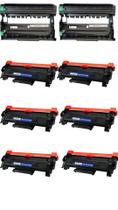 Kit 2x Cilindro Fotocondutor Premium Dr730 Tn-760 + 6x Toner Compativel P/ Brother Tn-760 100% NOVO