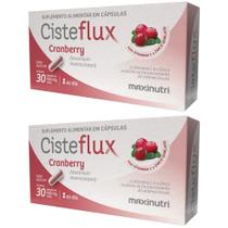 KIT 2X Cisteflux Cranberry com Vitaminas 30 cápsulas - Maxinutri KIT 2X Cisteflux Cranberry com Vitaminas 30 cápsulas - Maxinutri