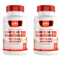 Kit 2X Cloreto Magnésio P.A. Cálcio E Vitamina D 120