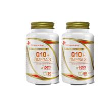 Kit 2x Coenzima Q10 100mg + Ômega 3 2x60 cps Flora Nativa