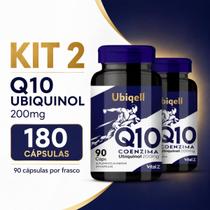 Kit 2x Coenzima Q10 Ubiquinol 200mg Forma Ativa 180 Capsulas 180 Doses Kit 2x Coenzima Q10 Ubiquinol 200mg Forma Ativa 180 Capsulas 180 Doses