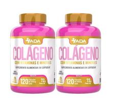 Kit 2x Colágeno Com Vitaminas E Minerais Com 120 Cáp - Ada