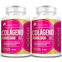 KIT 2X Colágeno Hidrolisado com Vitaminas 60 cápsulas - Flora Nativa KIT 2X Colágeno Hidrolisado com Vitaminas 60 cápsulas - Flora Nativa