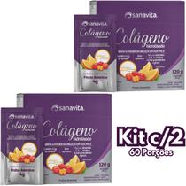 Kit 2x Colágeno Hidrolisado Verisol Sanavita (60 sachês)