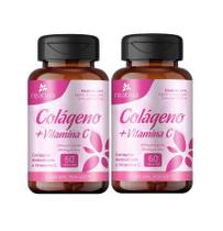 Kit 2x Colágeno Hidrolisado+Vitamina C Com 60 Cáp - Reativa