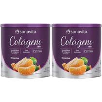Kit 2X Colágeno Skin - 300g Tangerina - Sanavita Kit 2X Colágeno Skin - 300g Tangerina - Sanavita