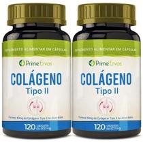 Kit 2x Colágeno Tipo 2 Natural 120 Cápsulas PRIME ERVAS Kit 2x Colágeno Tipo 2 Natural 120 Cápsulas PRIME ERVAS