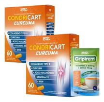 Kit 2x colageno tipo ii + curcuma + gripirem