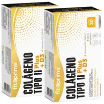 Kit 2x Colágeno Tipo II Plus Com Vit D3 Cálcio e Magnésio 30cps FitoPrime