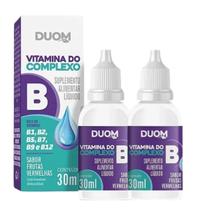 Kit 2X Complexo B Gotas 30Ml Frutas Vermelhas Duom