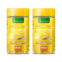 Kit 2x Frascos Complexo B, Zinco, Vitamina C, 3x1 Multivitaminico - 120 Cápsulas, 700mg - Denavita