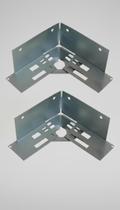Kit 2x Conector Metálico Reparo Gabinete Eletrodoméstico Kit 2x Conector Metálico Reparo Gabinete Eletrodoméstico