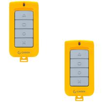 Kit 2x controle p/ motores de portão tx play amarelo garen