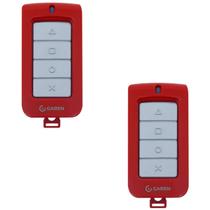 Kit 2x controle p/ motores de portão tx play vermelho garen
