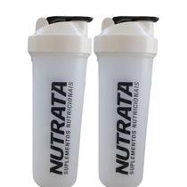Kit 2X Coqueteleira - 600ml Transparente - Nutrata