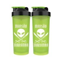 Kit 2X Coqueteleira Diabo Verde Mansão Maromba - 600ml Verde - FTW Kit 2X Coqueteleira Diabo Verde Mansão Maromba - 600ml Verde - FTW