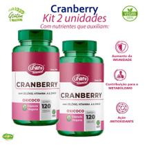 Kit 2x Cranberry Unilife Suplemento em Cápsulas 500 mg 240 cps Vegano