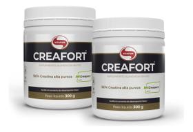 Kit 2x Creafort Creatina 300g Creapure Alta Pureza Vitafor Sem sabor