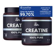 Kit 2x Creatina 100% Pura 300g Monohidratada Premium Capfy. Importada com Laudo de Pureza Eurofins Suplemento para Ganho