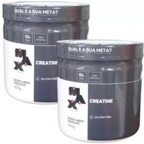 Kit 2x Creatina 300g Max Titanium Força Resistência Ganho De Massa